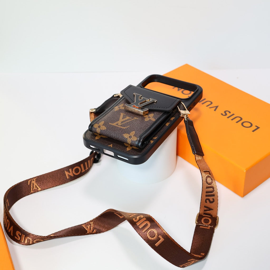 Crossbody iPhone Case With Card Holder For iPhone 14-17 Pro Max