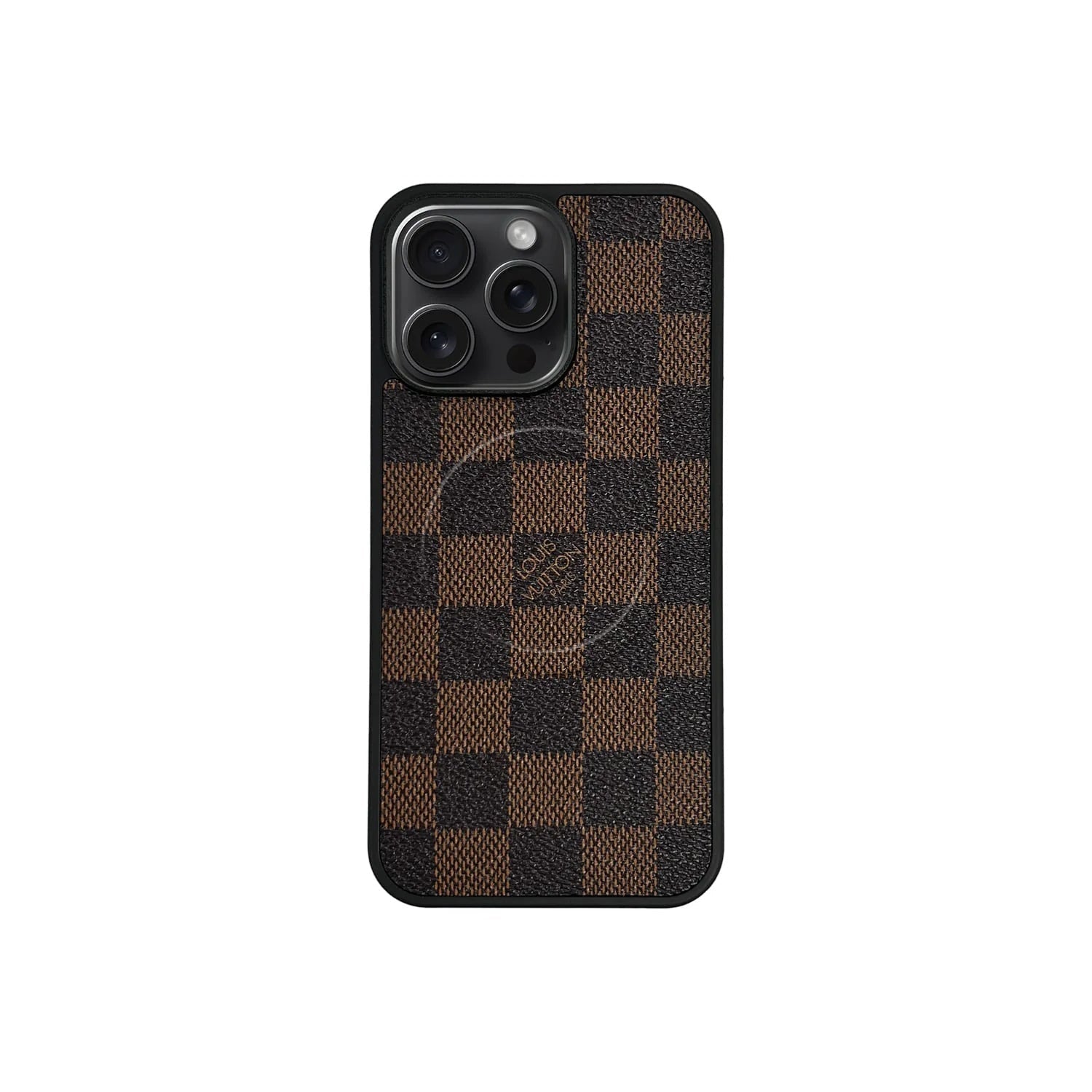 Classic Brown Checkered Full Coverage Case For iPhone 14-17 Pro Max