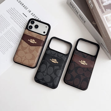 Card Holder Coach iPhone Case for iPhone 17 Series