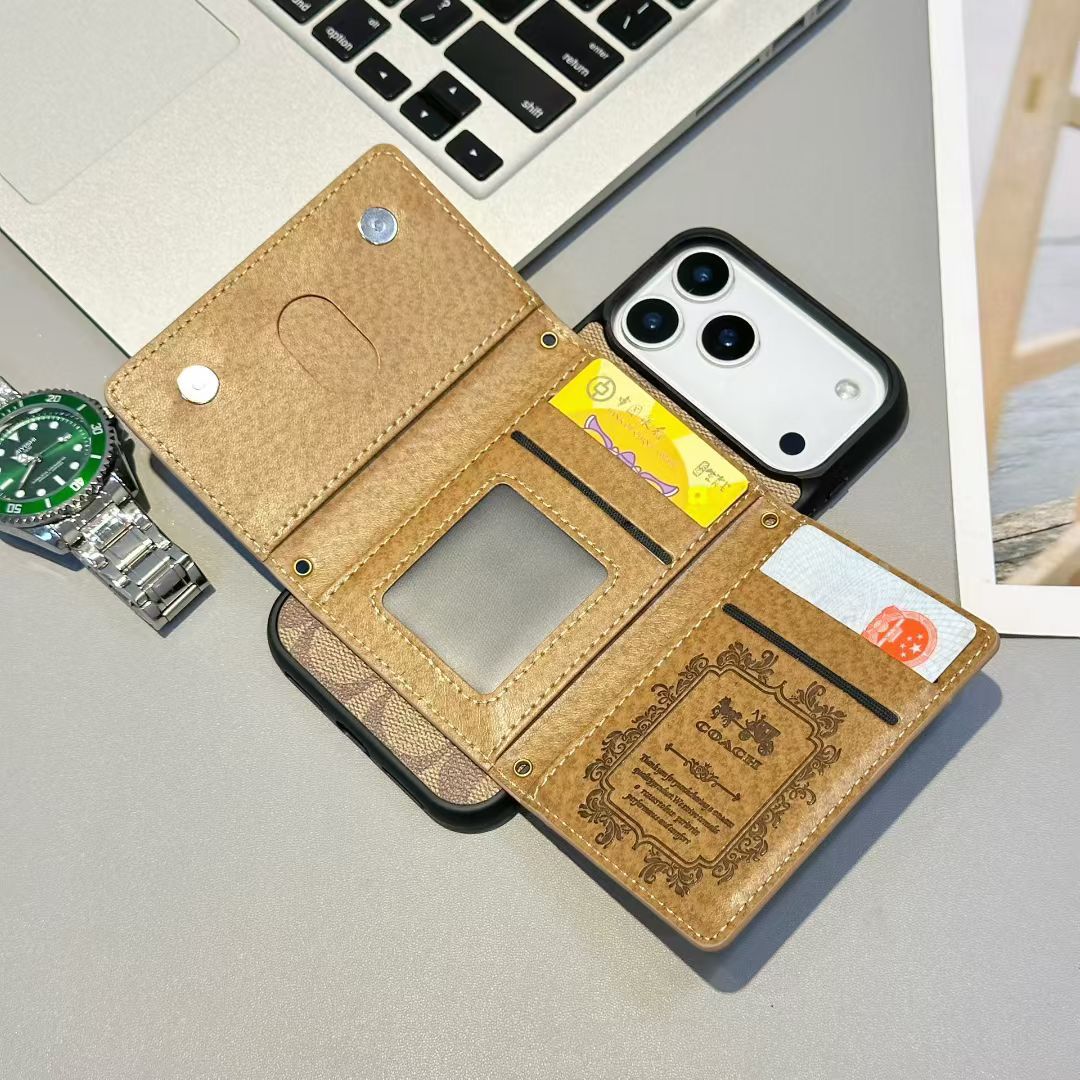 Signature Print Wallet Case For iPhone 17-17 Pro Max