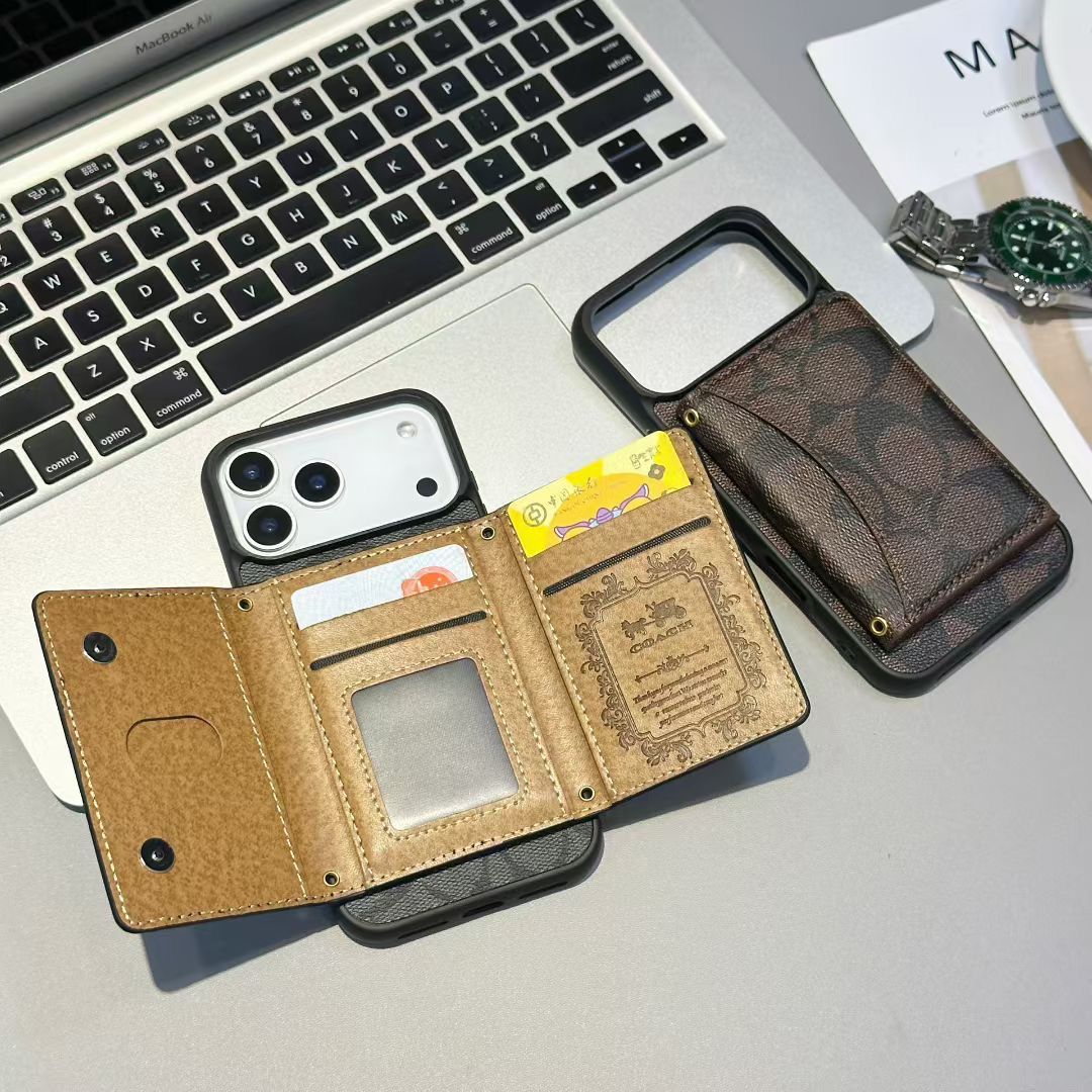 Signature Print Wallet Case For iPhone 17-17 Pro Max