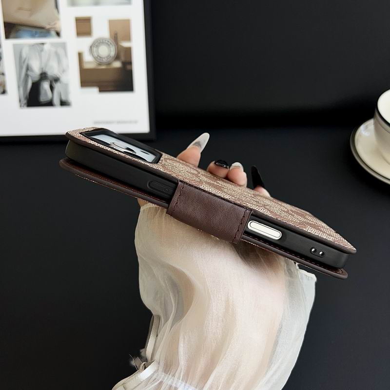 Coach Leather Phone Case Wallet For iPhone 17 Series