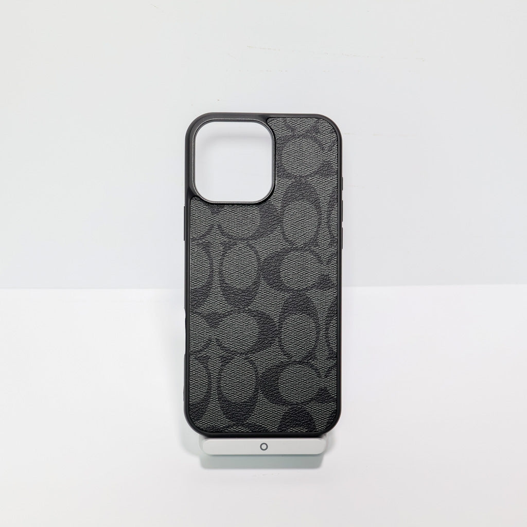 Luxury Coach Style Leather Phone Case For iPhone 12-16 Pro Max
