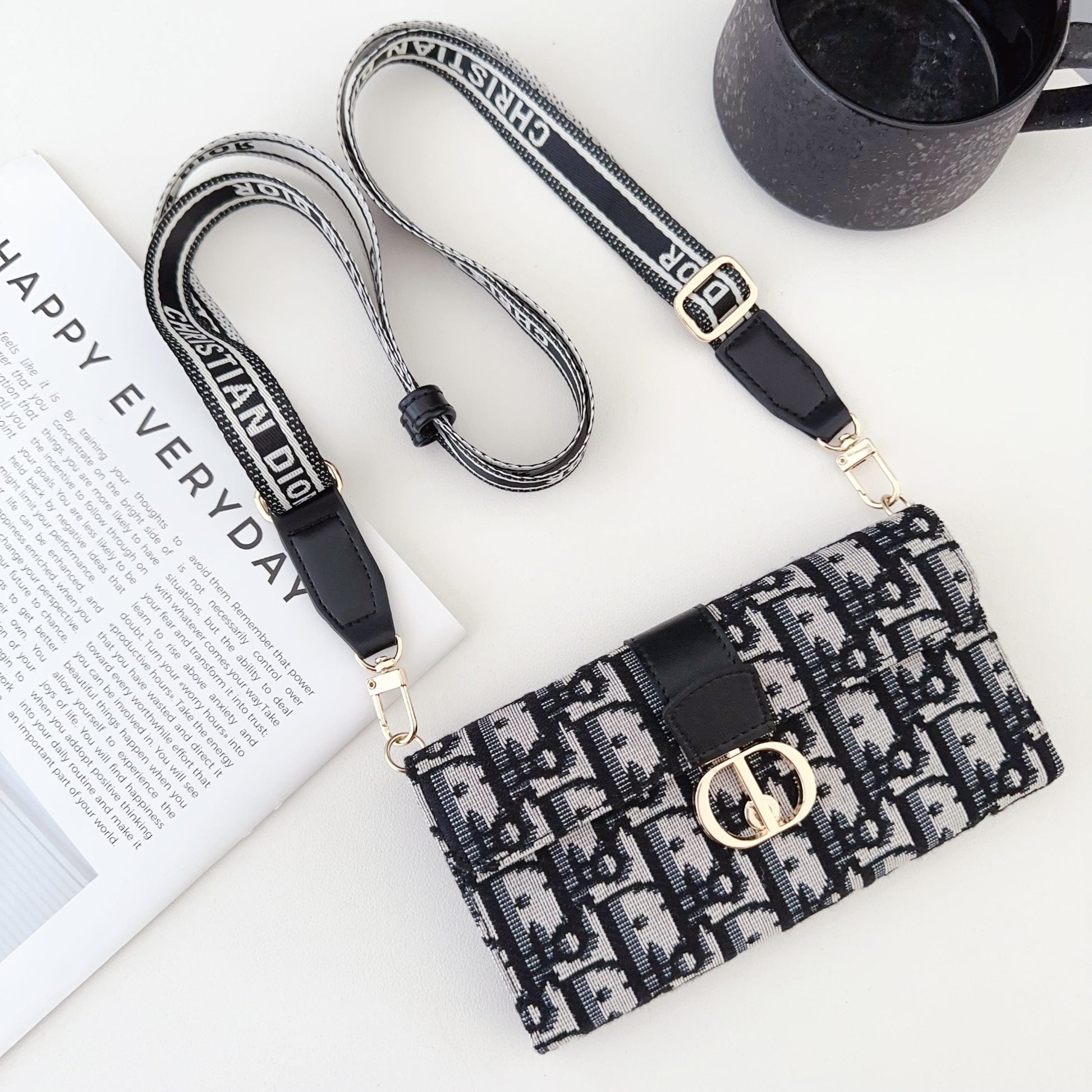 Crossbody Wallet Phone Case With Card Slots & Adjustable Strap For Samsung Galaxy S23-S26 Ultra