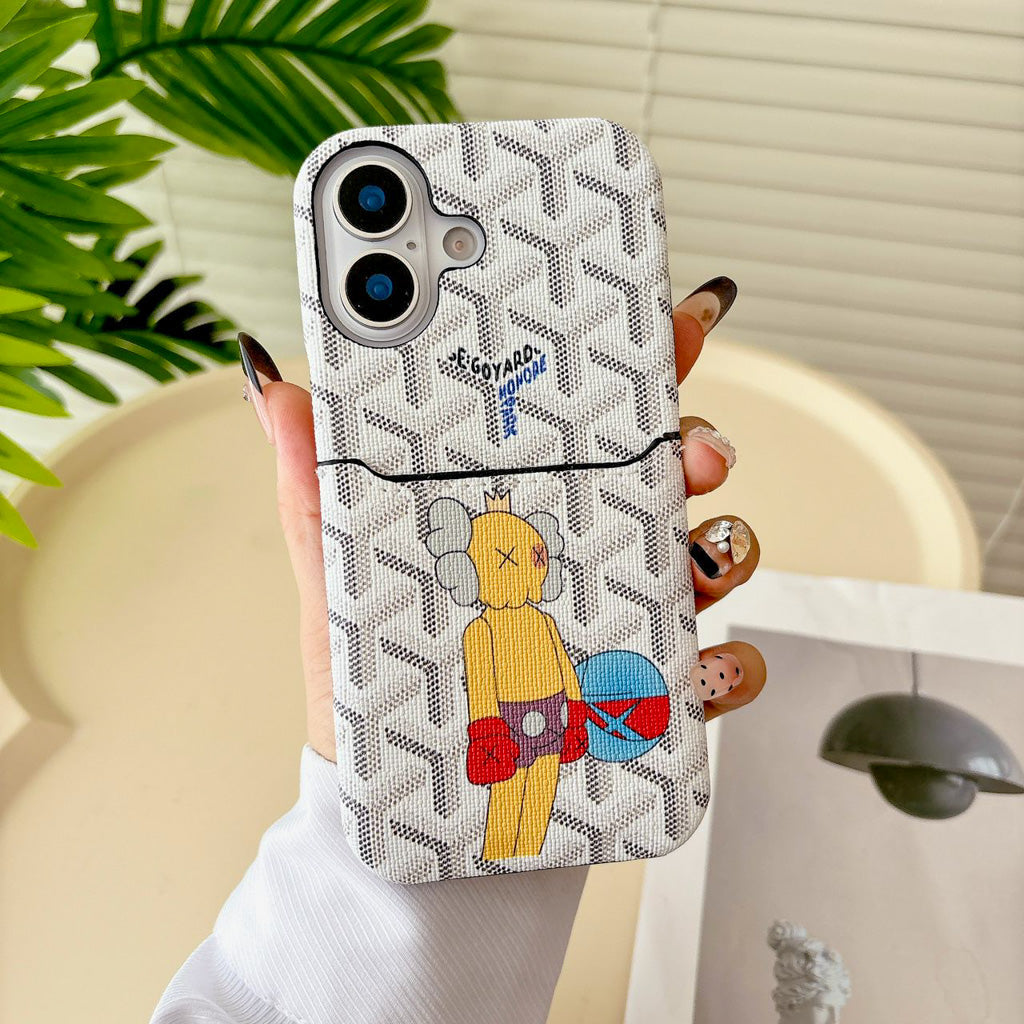 Goyard Phone Case Card Holder for iPhone 13-17 Pro Max