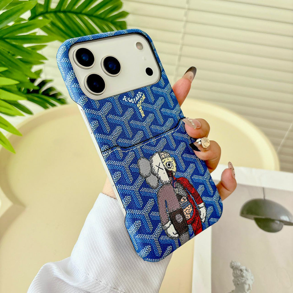 Goyard Phone Case Card Holder for iPhone 13-17 Pro Max