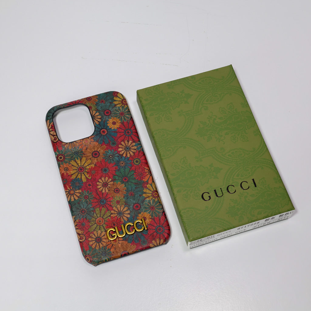GG Flower Phone Case For iPhone 13-16 Pro Max Plus