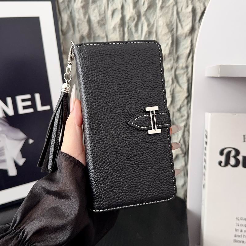 Hermes Folio Wallet Case with Card Holder for iPhone 12-17 Pro Max