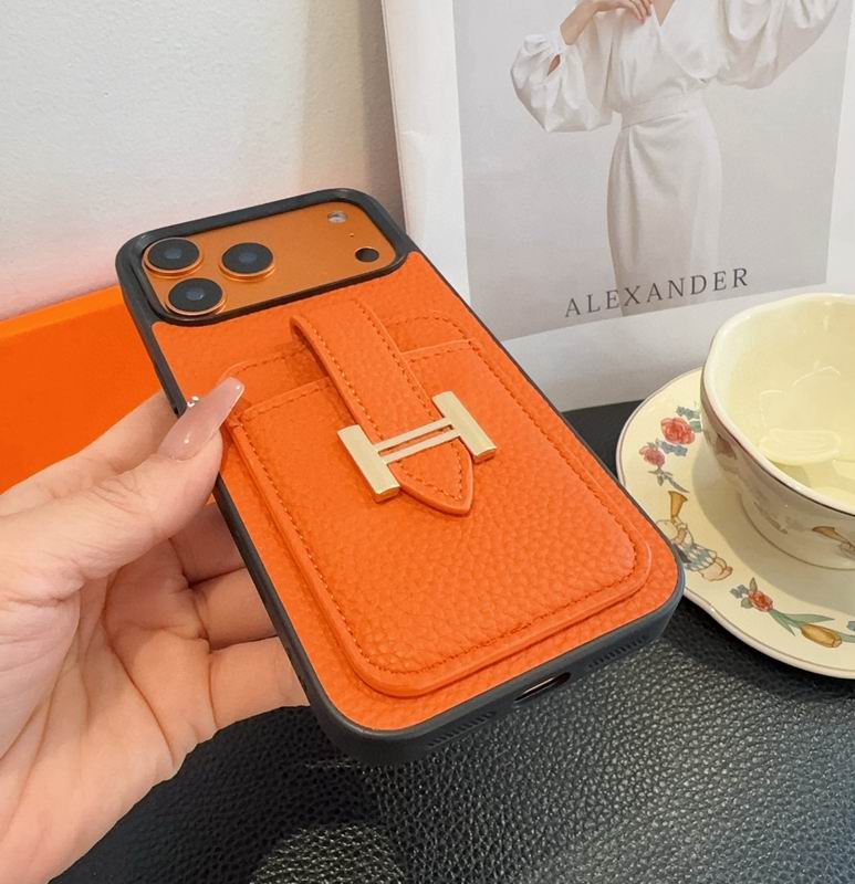 Leather iPhone Cover With Card Slot For 12-17 Series
