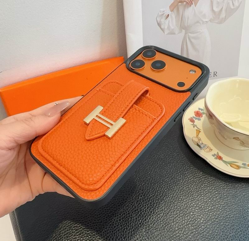 Leather iPhone Cover With Card Slot For 12-17 Series