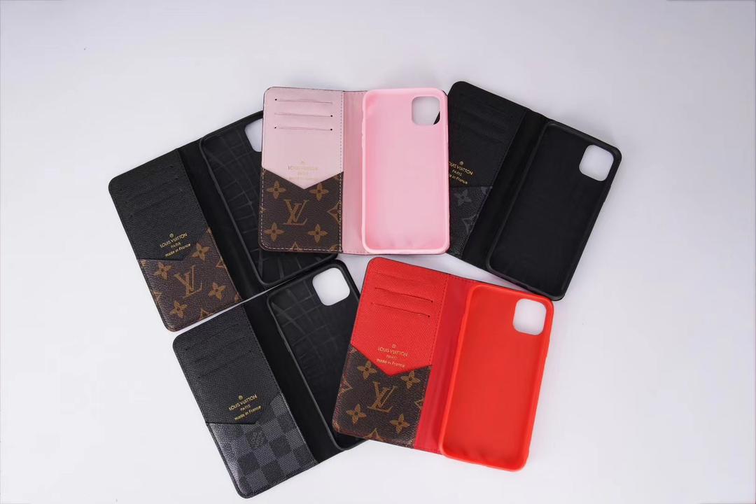 Luxury Monogram Leather Wallet Case With Magnetic Closure For iPhone 12-16 Pro Max