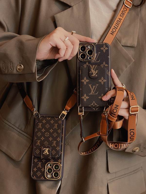 Luxury Leather Crossbody Case With Detachable Belt For iPhone 15-17 Pro Max