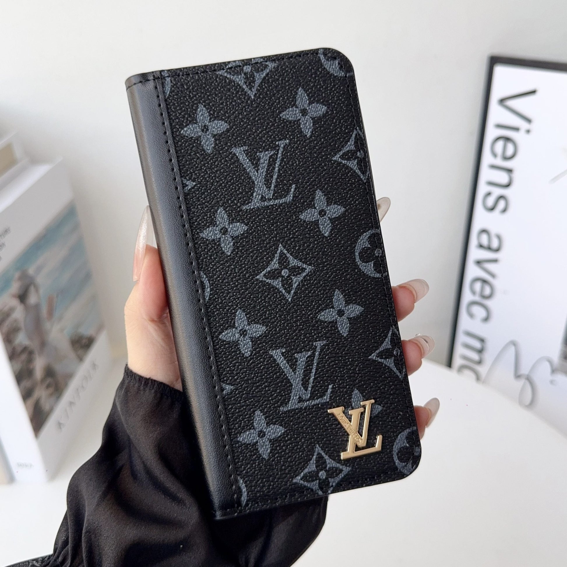 Louis V Folio Wallet Case With Card Slots For iPhone 17 Series