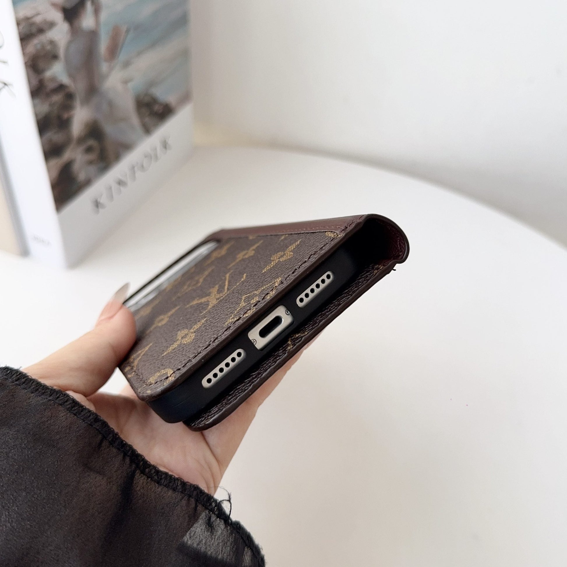 Louis V Folio Wallet Case With Card Slots For iPhone 17 Series