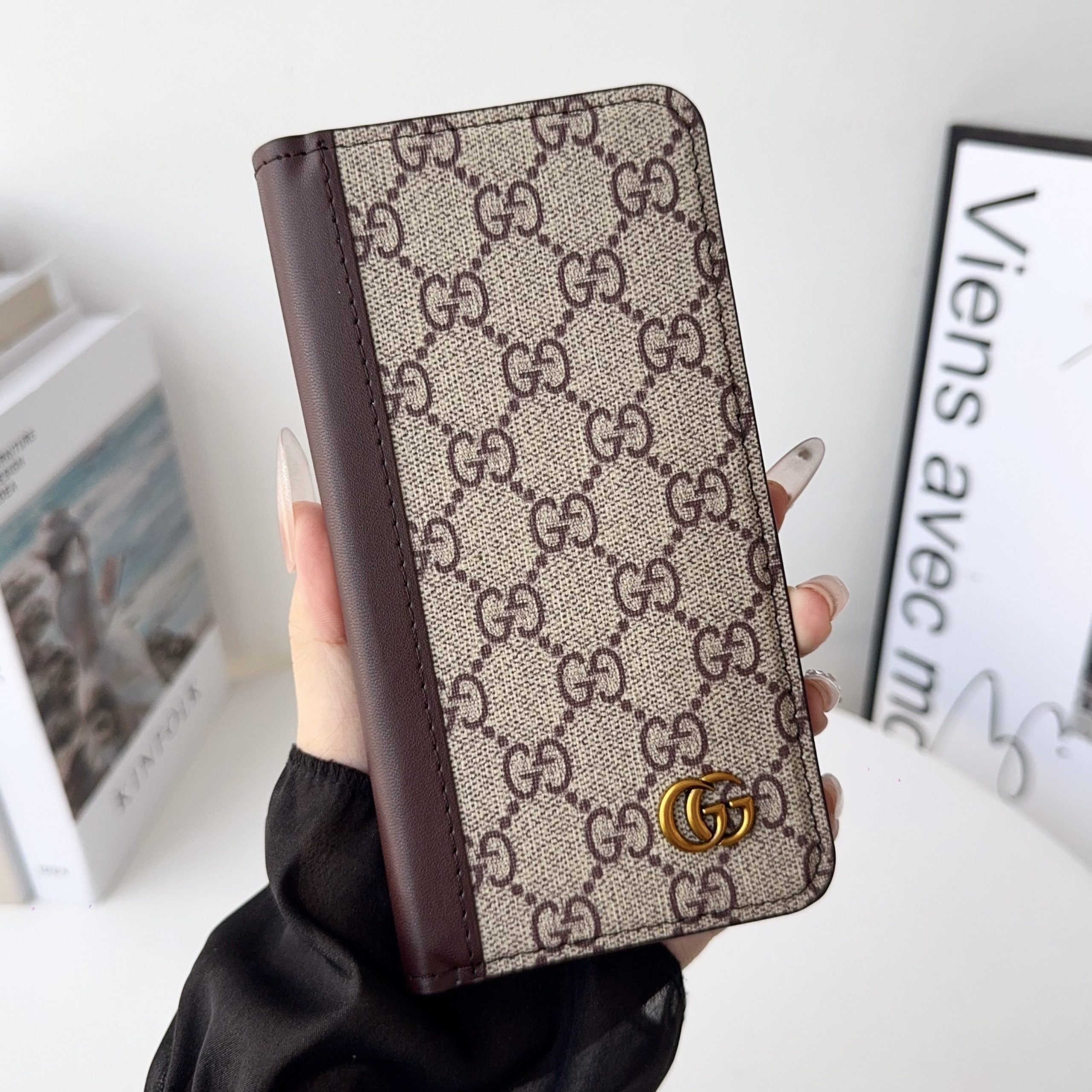 Louis V Folio Wallet Case With Card Slots For iPhone 17 Series