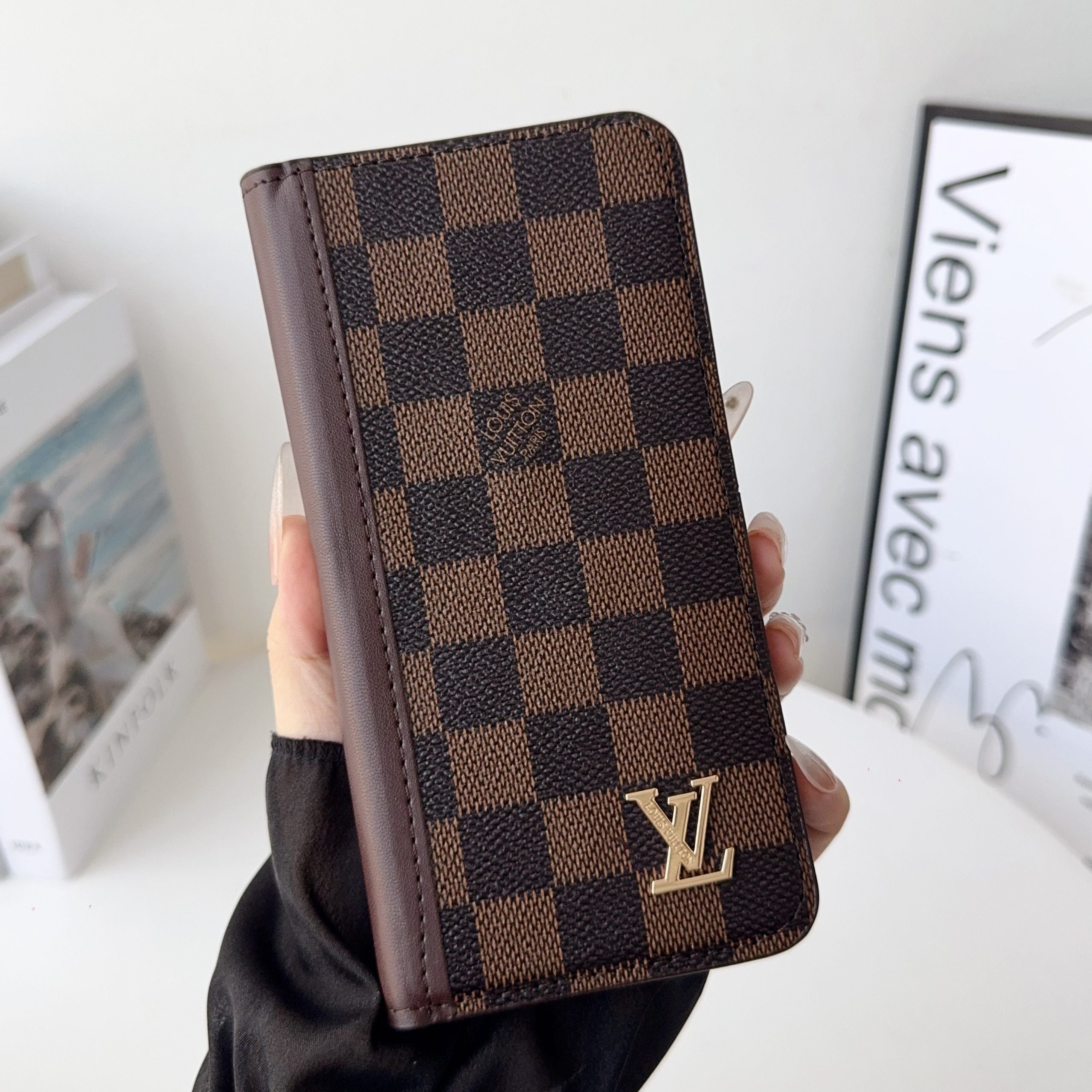 Louis V Folio Wallet Case With Card Slots For iPhone 17 Series