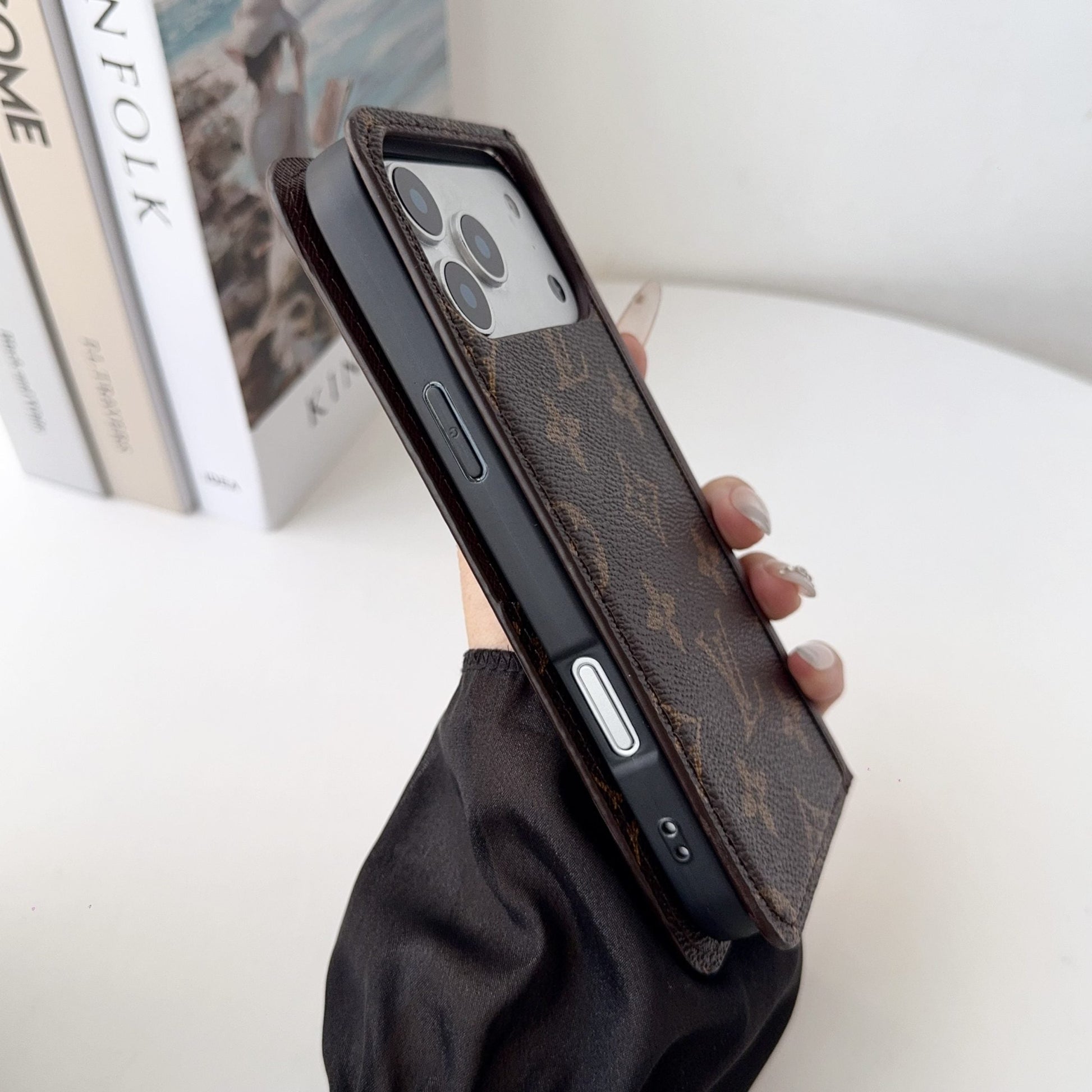 Louis V Folio Wallet Case With Card Slots For iPhone 17 Series