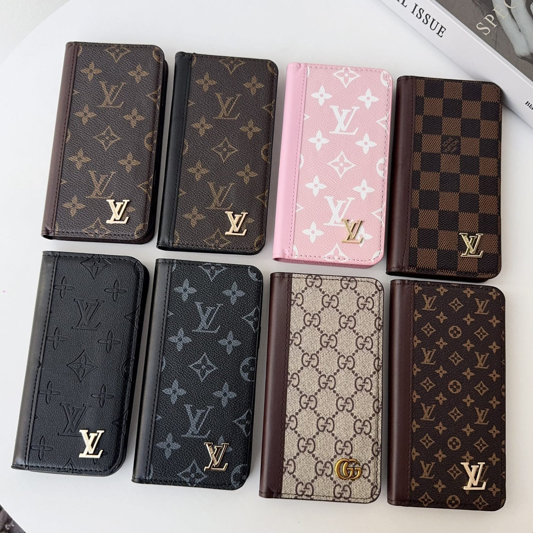 Louis V Folio Wallet Case With Card Slots For iPhone 17 Series