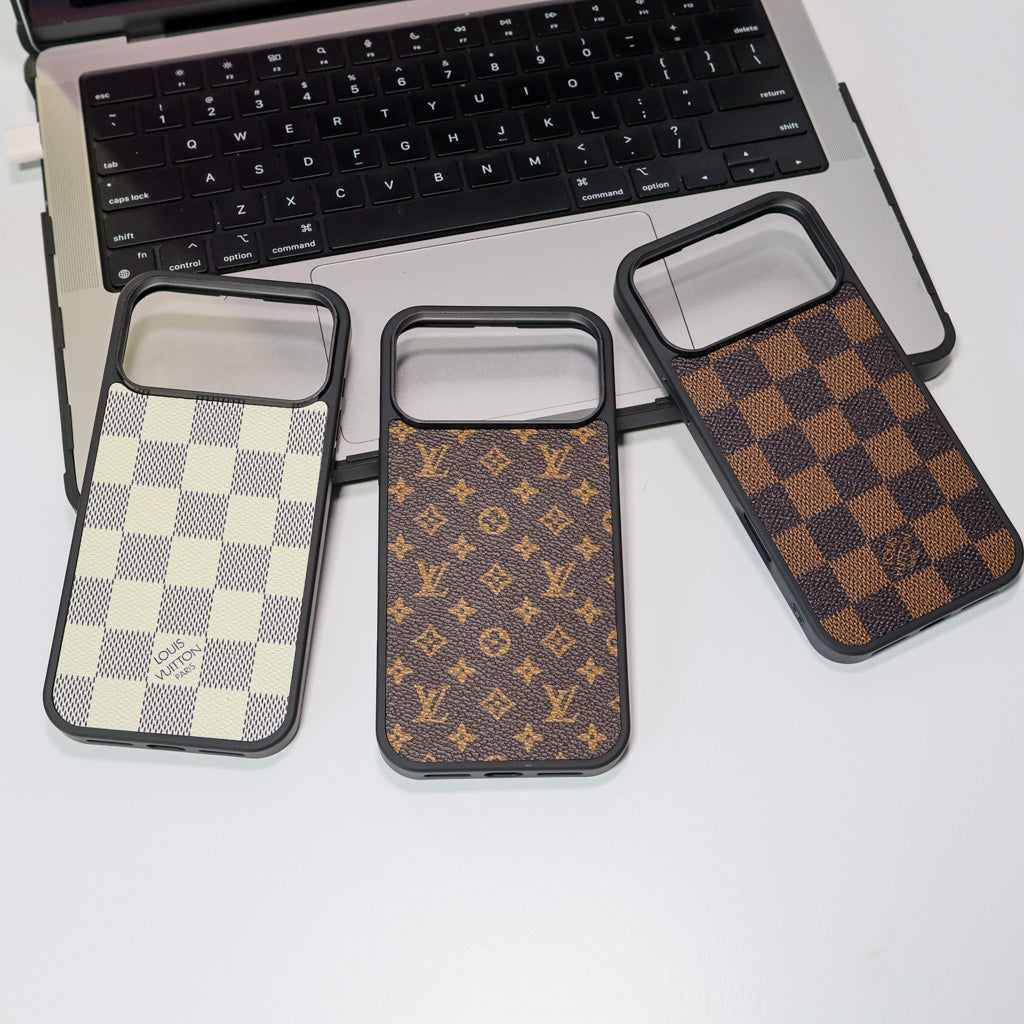 Classic LV Leather Phone Case For iPhone 17 Series