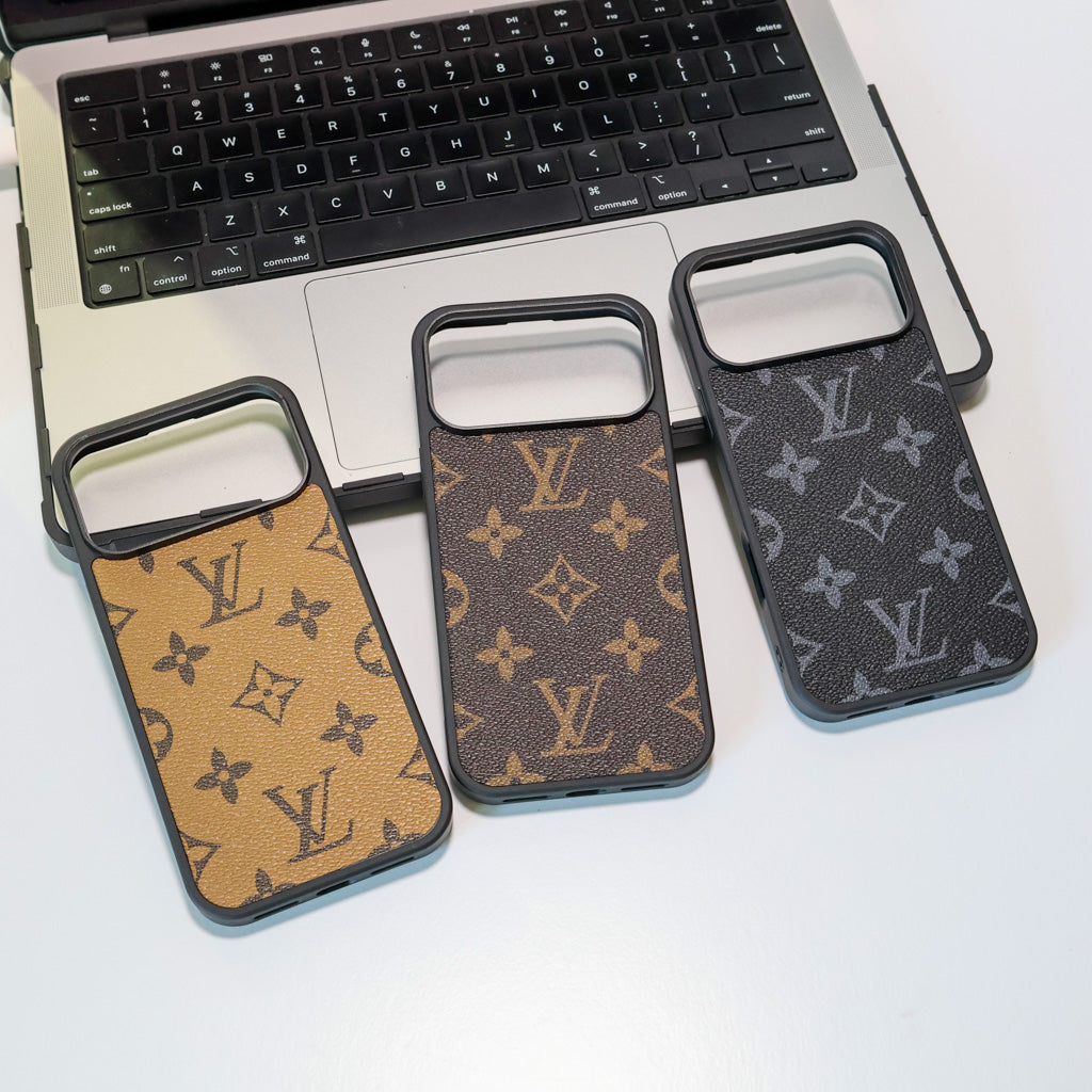 Classic LV Leather Phone Case For iPhone 17 Series