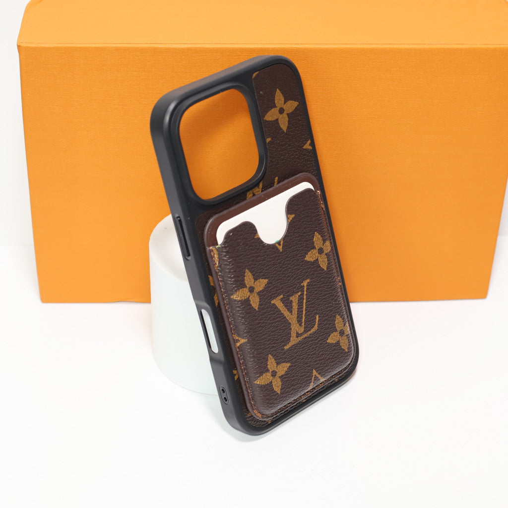 Leather Phone Case With Card Holder For iPhone 12-16 Pro Max Plus
