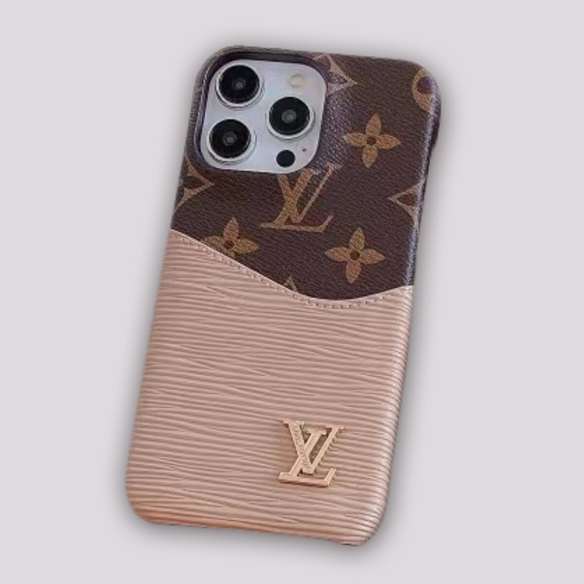 Louis Vuitton Pattern Card Holder Case For iPhone 14 Pro Max