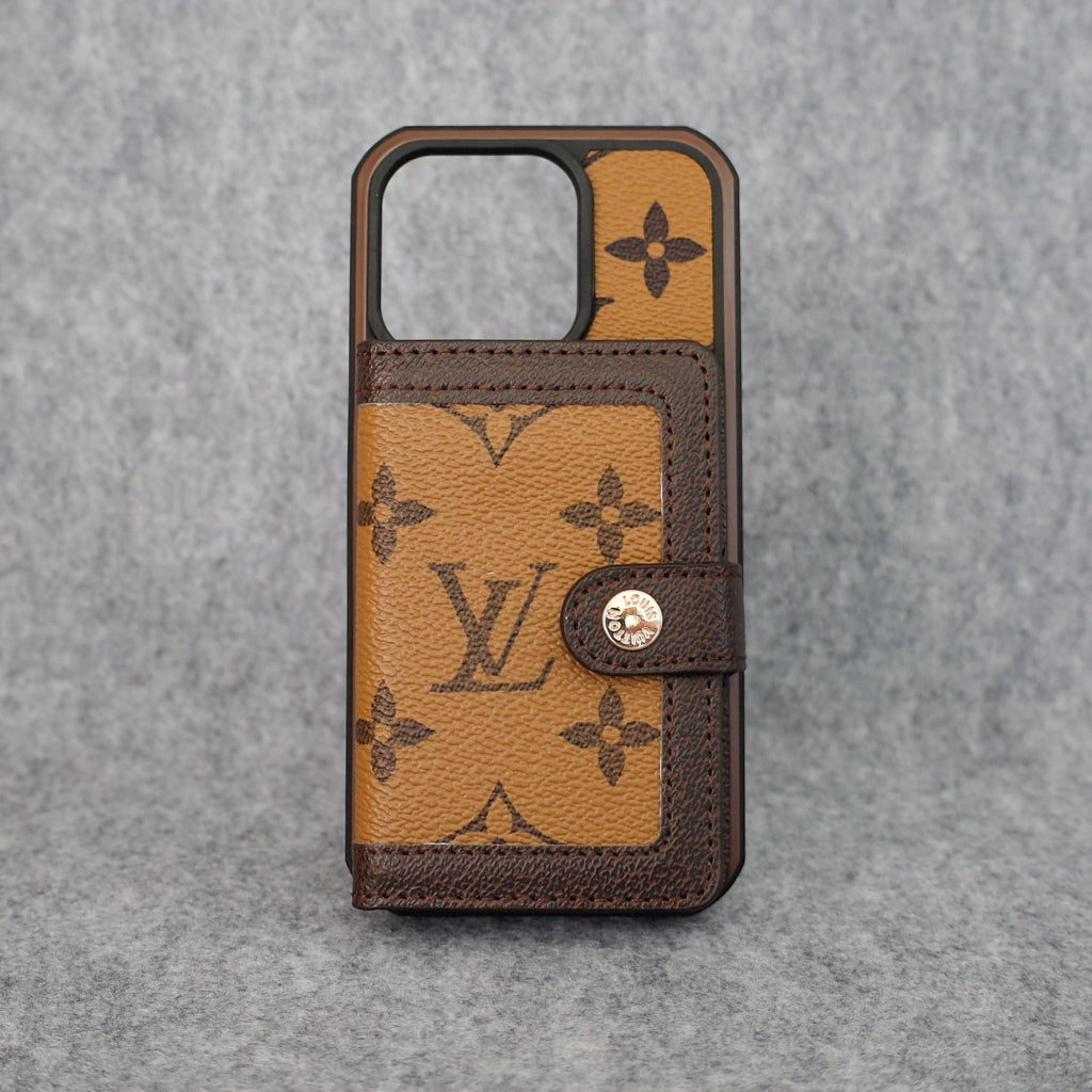 Designer Card Slot Wallet Case for iPhone 12-16 Pro Max Plus