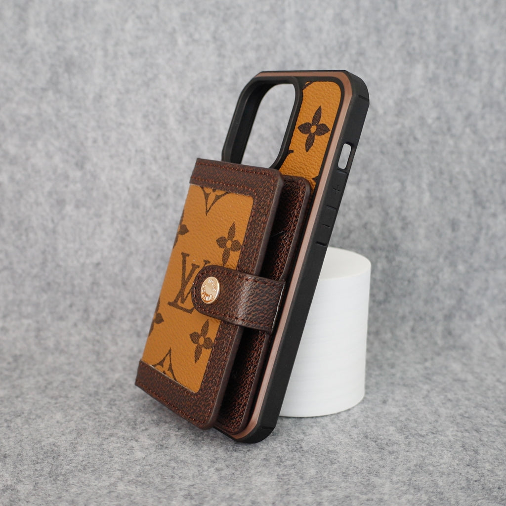 Designer Card Slot Wallet Case for iPhone 12-16 Pro Max Plus