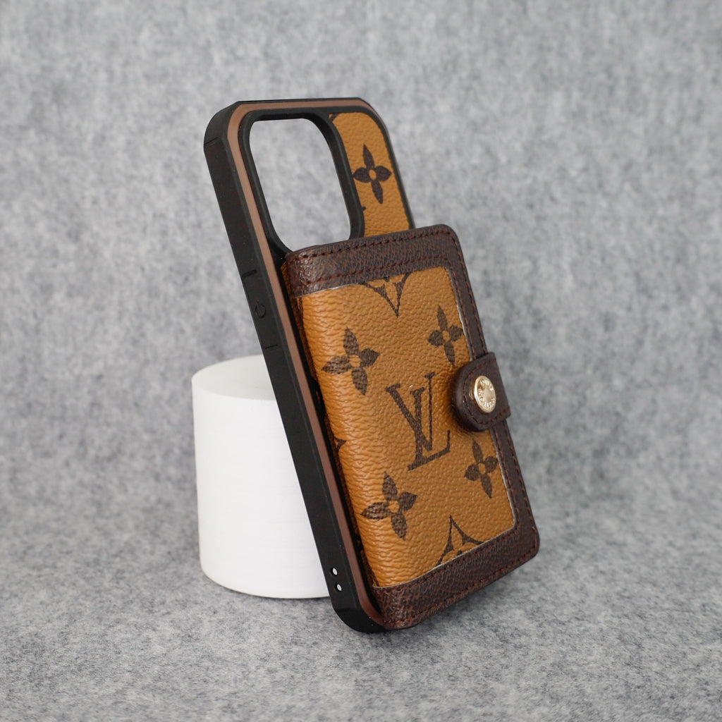 Designer Card Slot Wallet Case for iPhone 12-16 Pro Max Plus