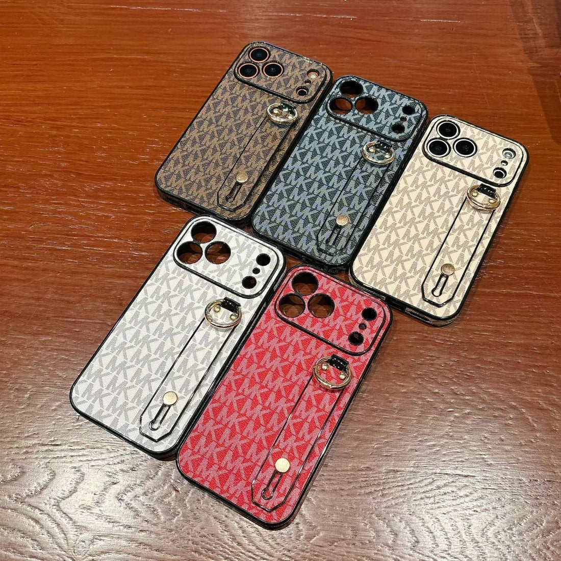 Leather Phone Case With Hand Strap & Kickstand For iPhone 13-17 Pro Max