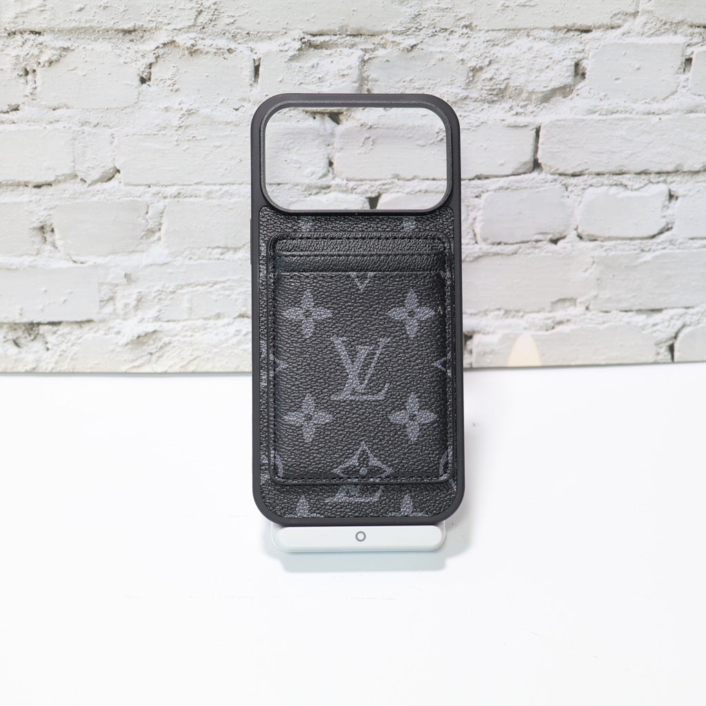 Lv Magsafe Phone Case With Magnet Card Holder For iPhone 17-17 Pro Max