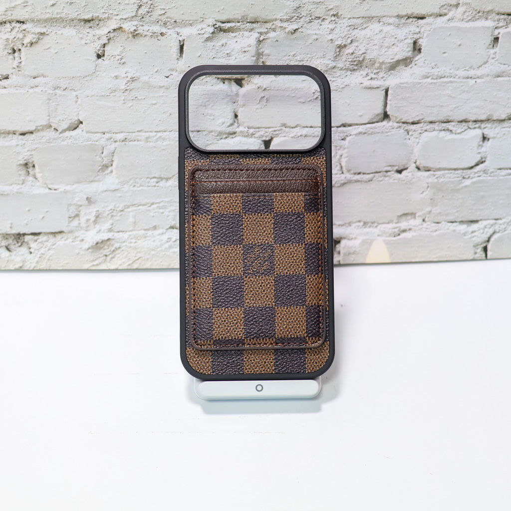 Lv Magsafe Phone Case With Magnet Card Holder For iPhone 17-17 Pro Max