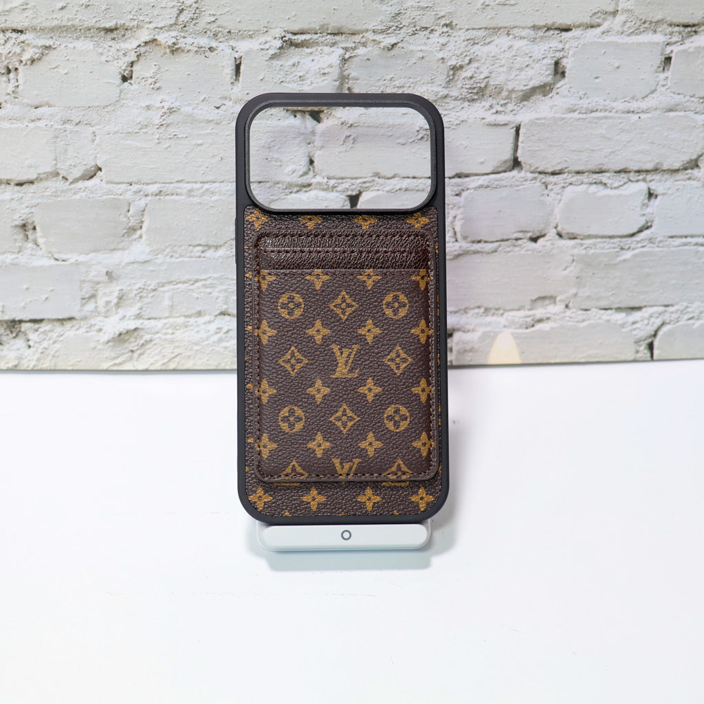 Lv Magsafe Phone Case With Magnet Card Holder For iPhone 17-17 Pro Max