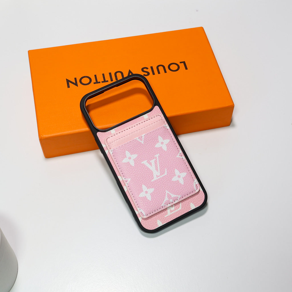 Lv Magsafe Phone Case With Magnet Card Holder For iPhone 17-17 Pro Max