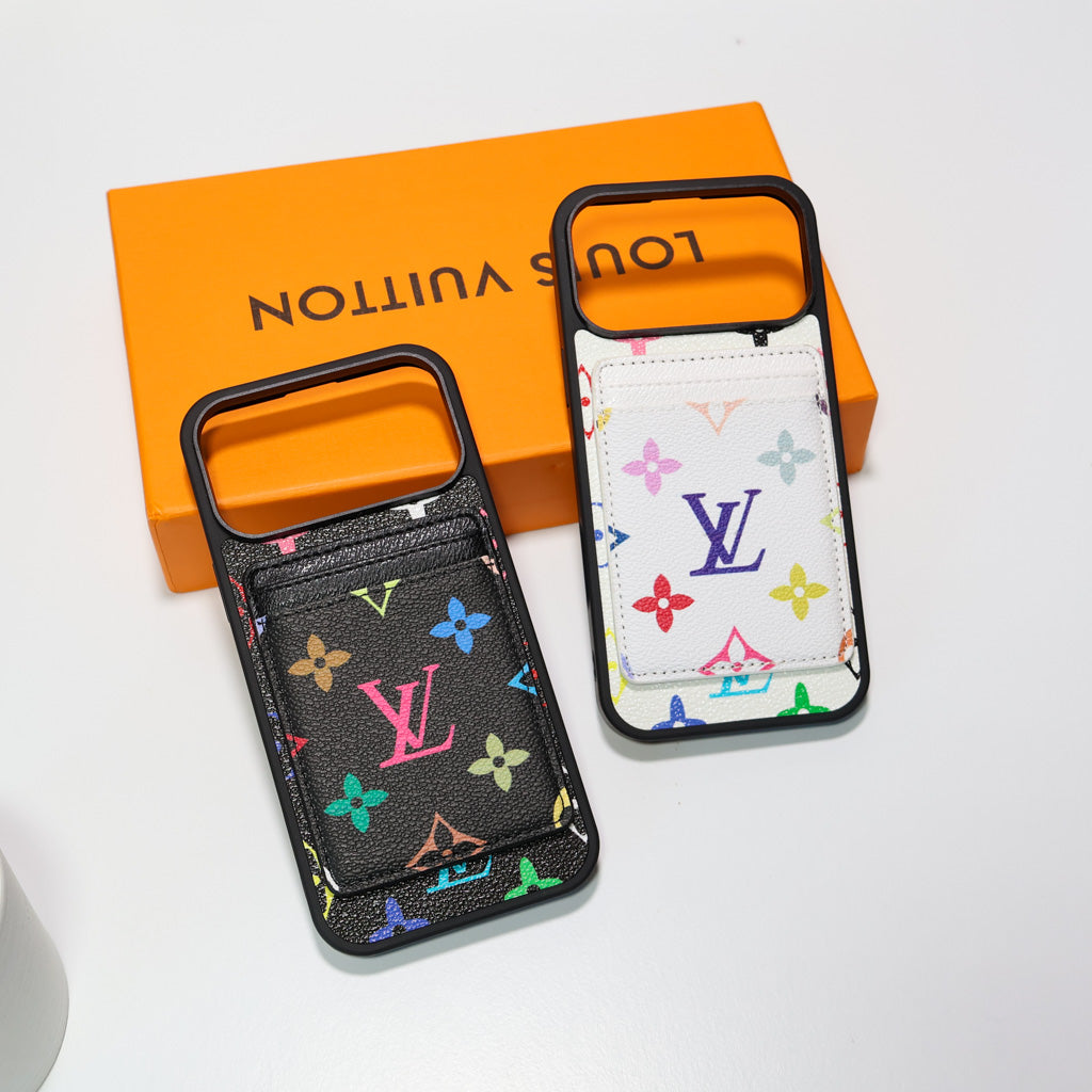 Lv Magsafe Phone Case With Magnet Card Holder For iPhone 17-17 Pro Max