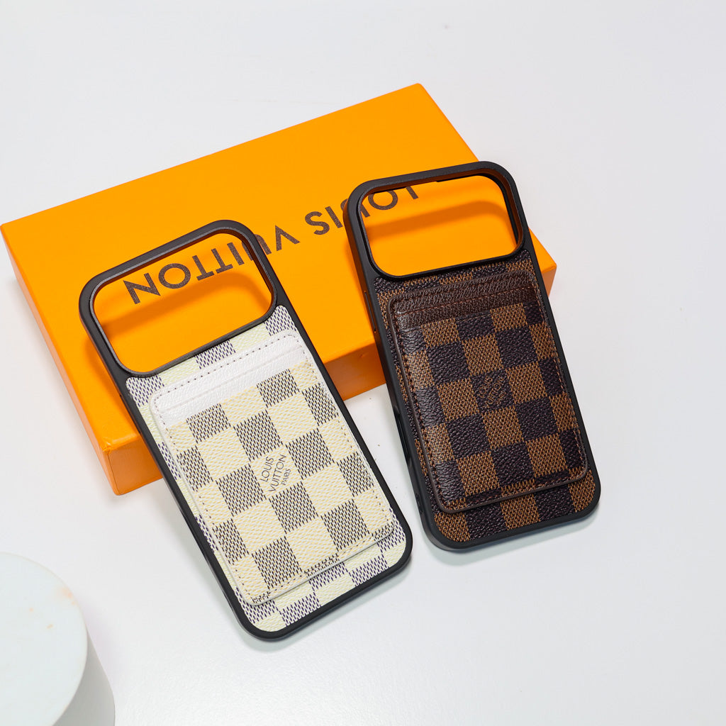 Lv Magsafe Phone Case With Magnet Card Holder For iPhone 17-17 Pro Max
