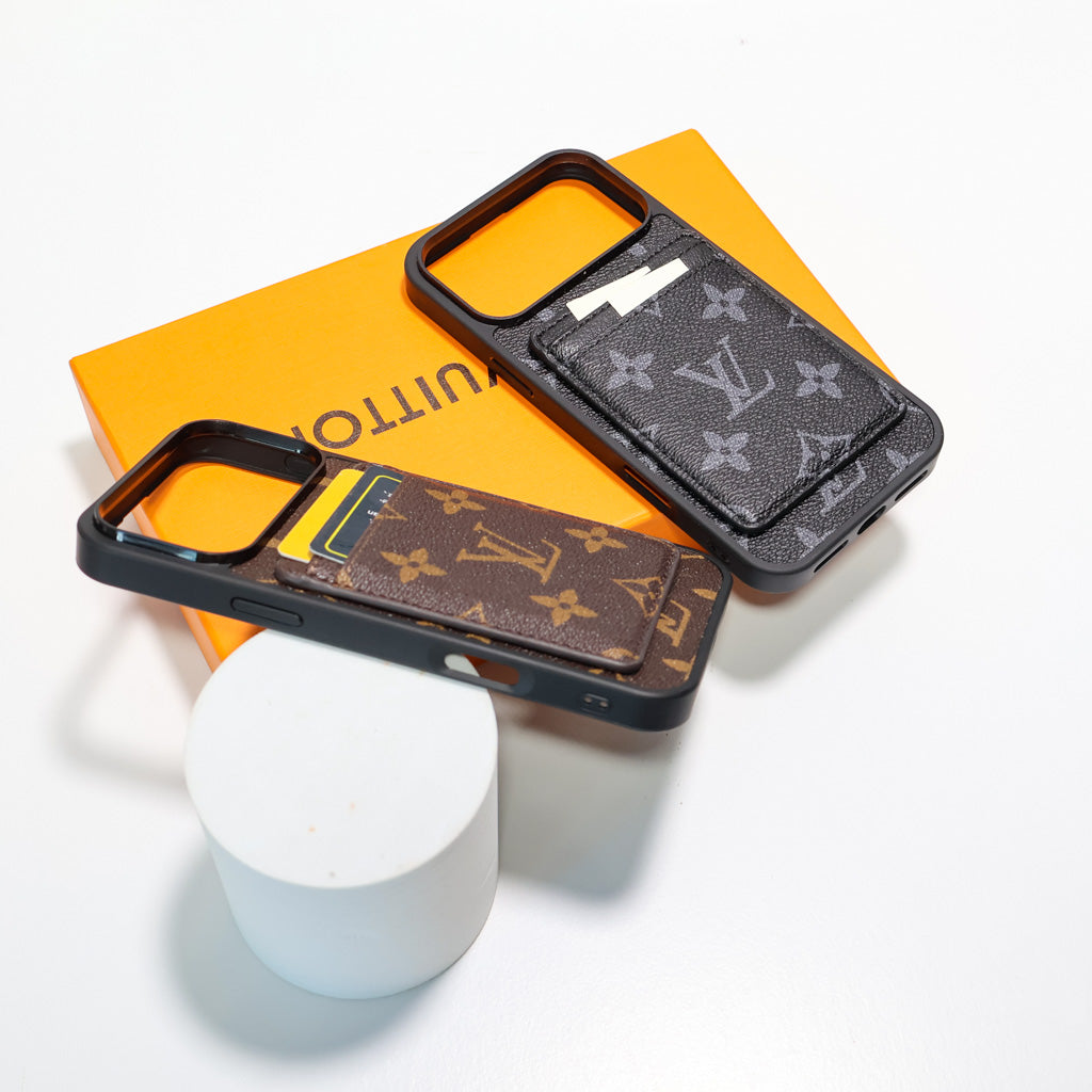 Lv Magsafe Phone Case With Magnet Card Holder For iPhone 17-17 Pro Max