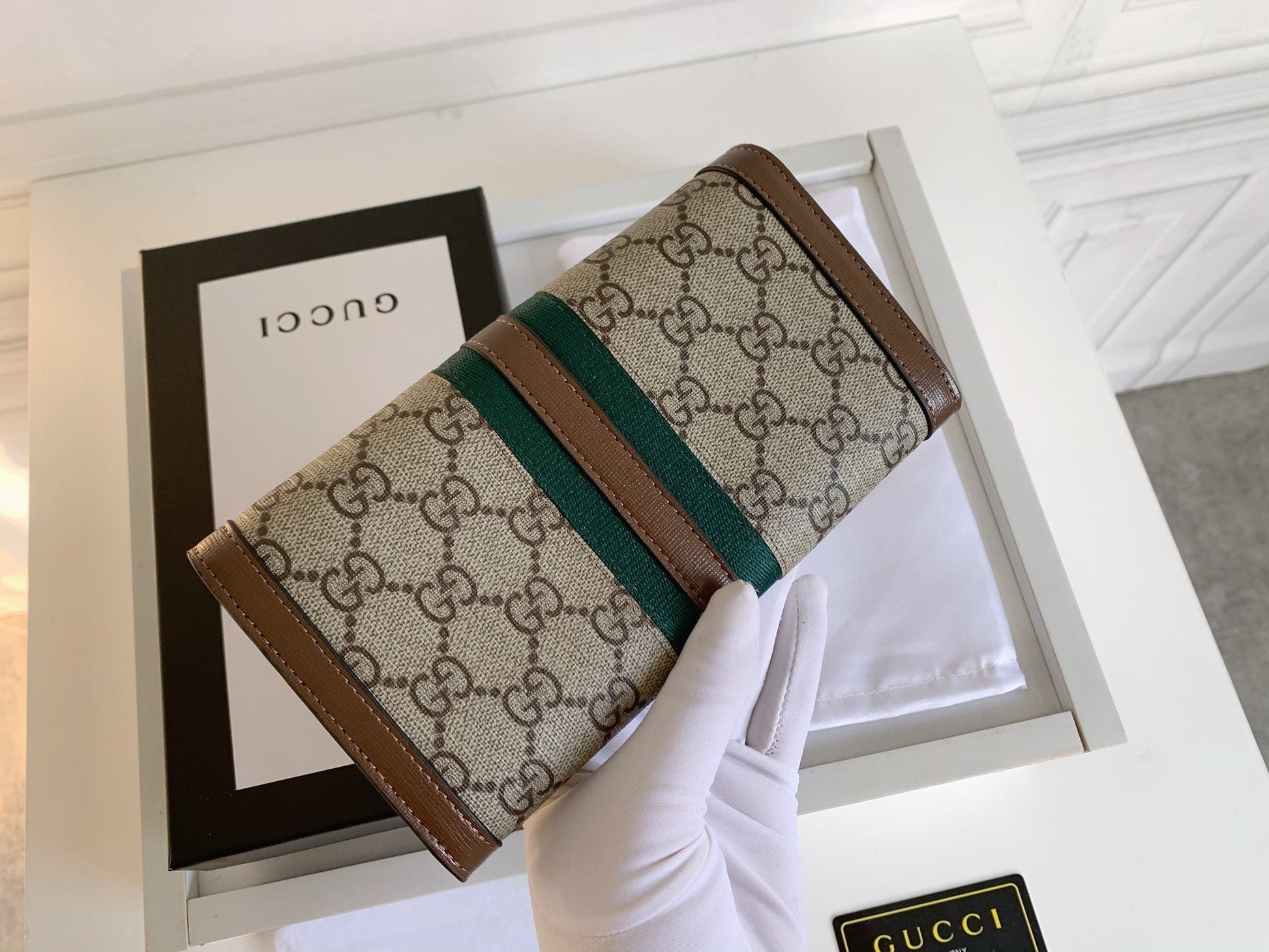 Canvas Chain Wallet Bag With Card Slots