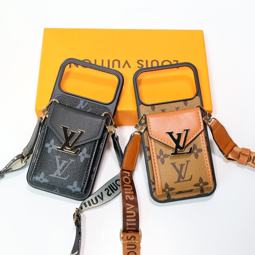 Crossbody iPhone Case With Card Holder For iPhone 14-17 Pro Max