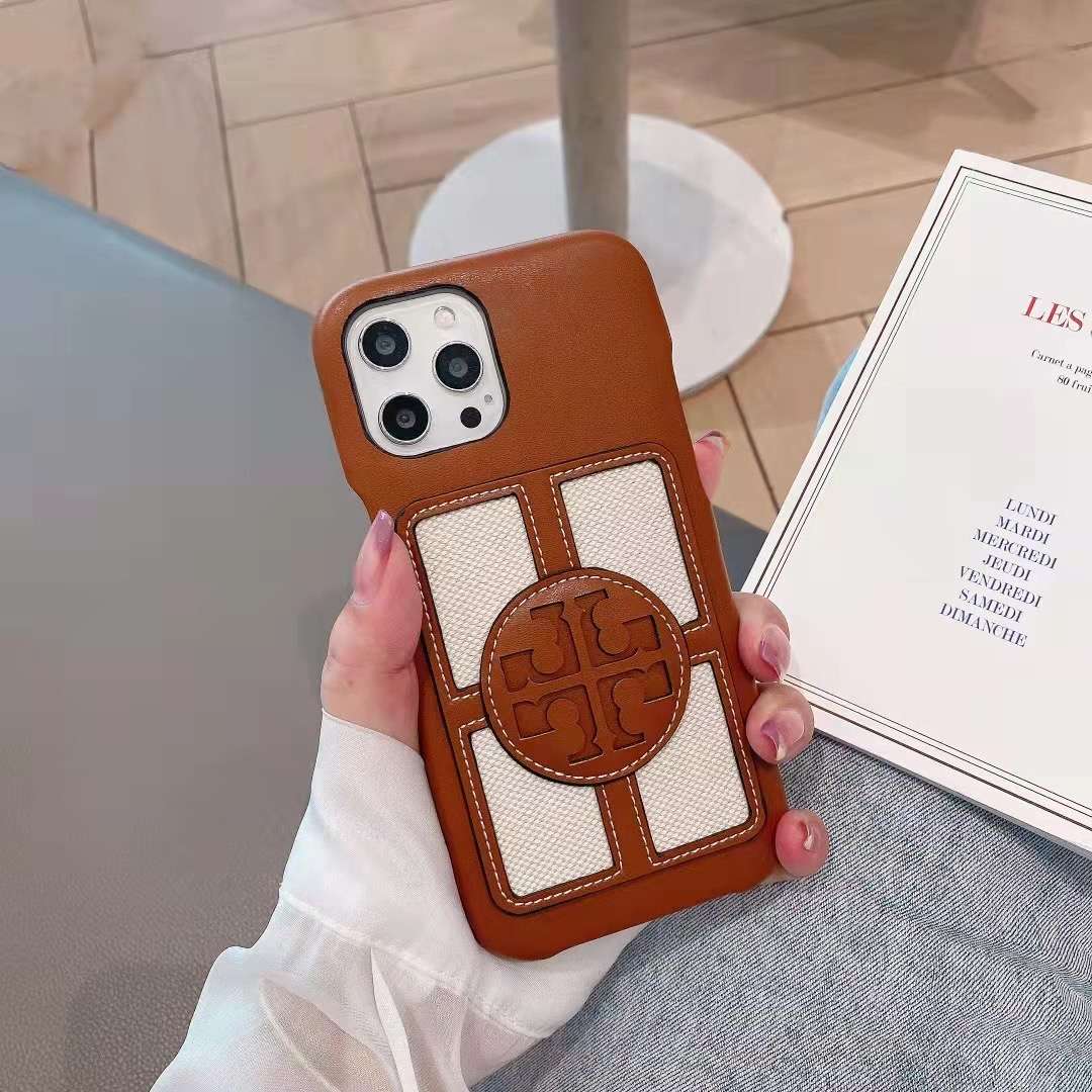 Stamped Textured Leather Case For iPhone 11-14 Pro Max