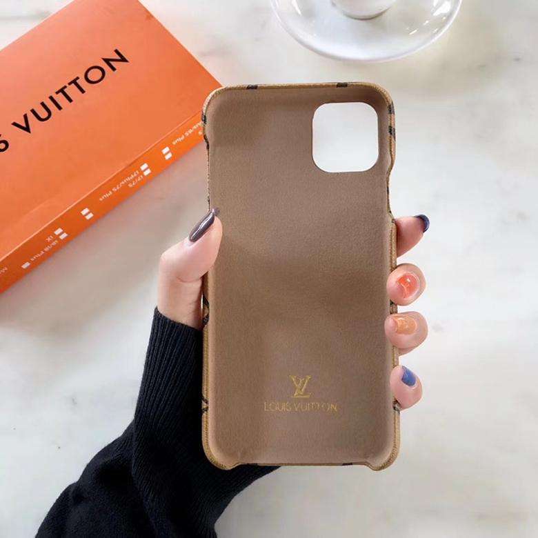 Black Checkered Synthetic Leather Case With Wallet For iPhone 11-17 Pro Max