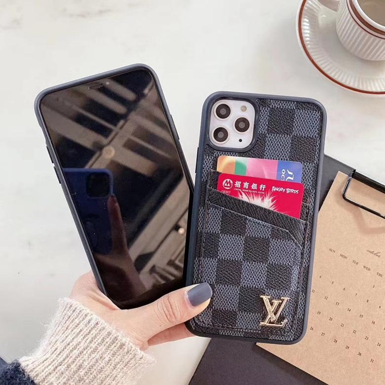 Synthetic Leather Phone Case With Card Holder For iPhone 11-16 Pro Max