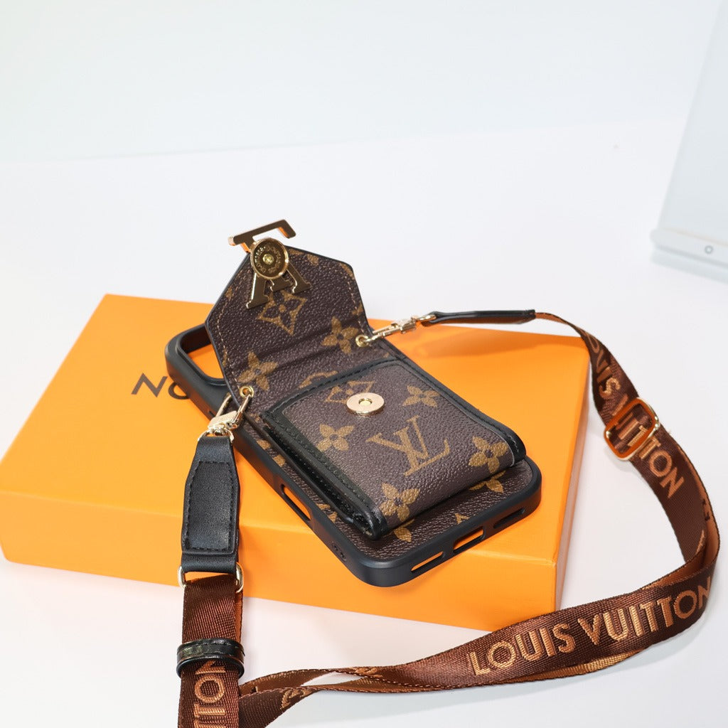 Crossbody iPhone Case With Card Holder For iPhone 14-17 Pro Max
