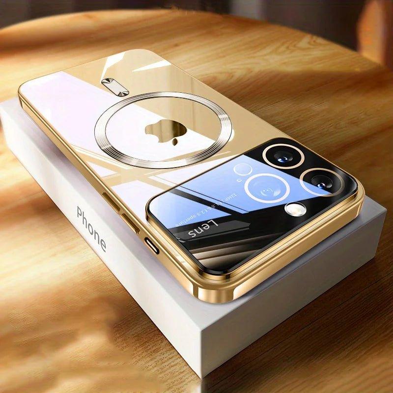 Clear Luxury Magnetic Magsafe Case for iPhone 13-15 Pro Max