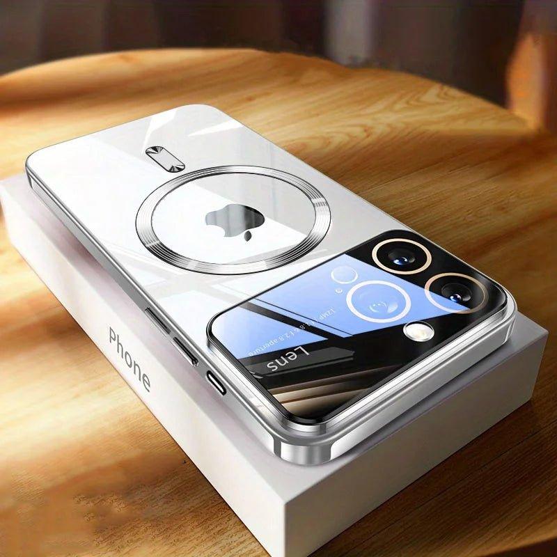 Clear Luxury Magnetic Magsafe Case for iPhone 13-15 Pro Max