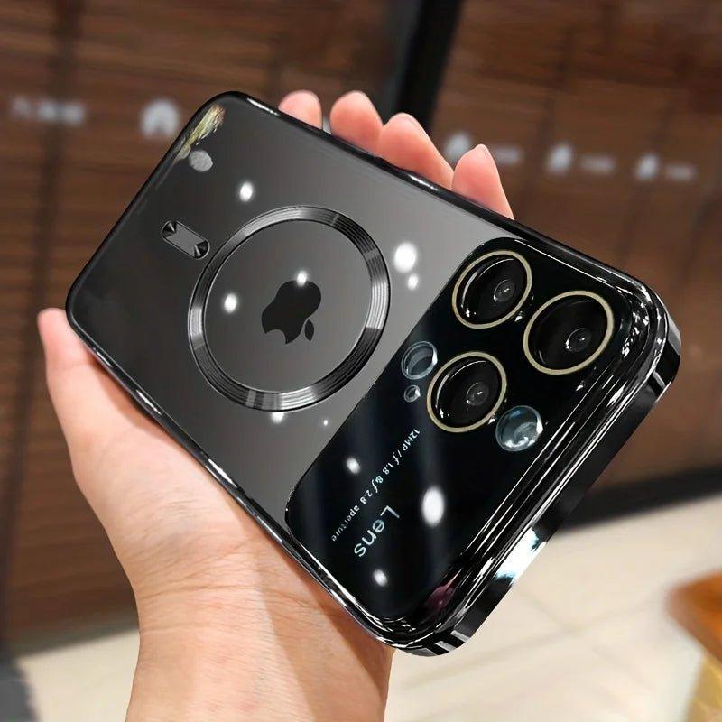 Clear Luxury Magnetic Magsafe Case for iPhone 13-15 Pro Max
