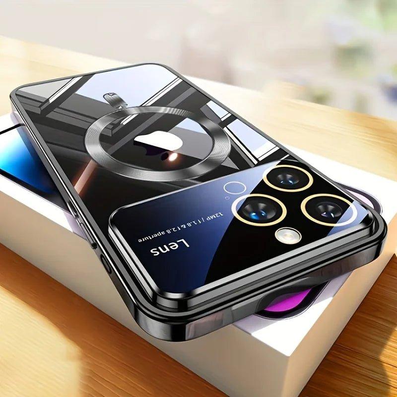 Clear Luxury Magnetic Magsafe Case for iPhone 13-15 Pro Max