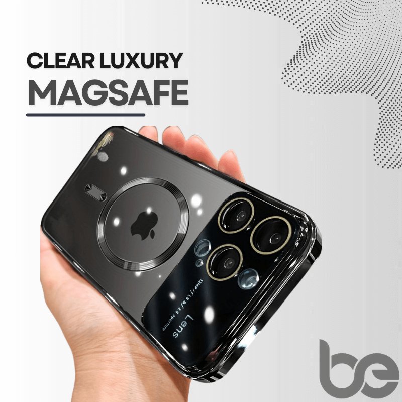 Clear Luxury Magnetic Magsafe Case for iPhone 13-15 Pro Max