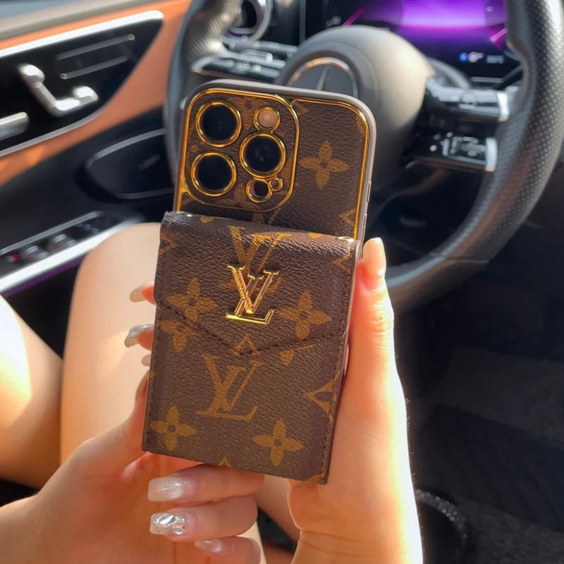 Classic Luxury Card Holder Case For iPhone 14-17 Pro Max
