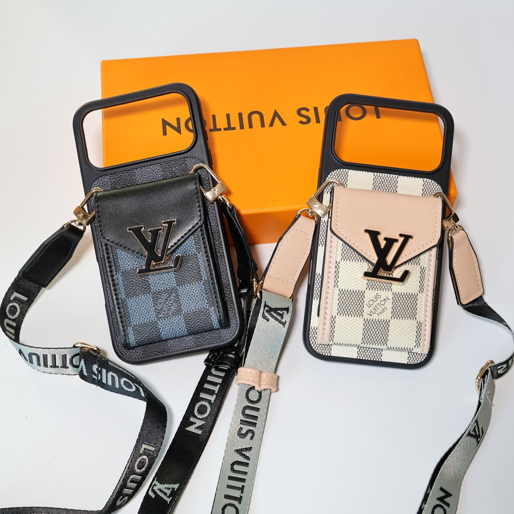 Crossbody iPhone Case With Card Holder For iPhone 14-17 Pro Max